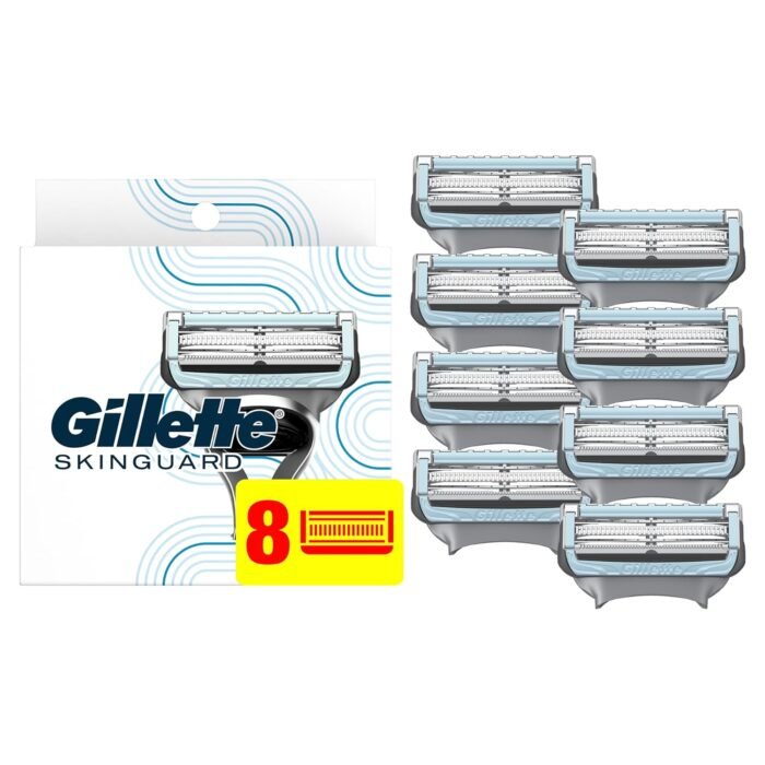 Gillette SkinGuard Men’s Razor Blades, 8 Blade Refills