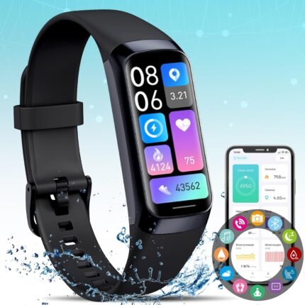 Activity Fitness Tracker for Men Women,Smart Watch with Blood Pressure Monitor Heart Rate Sleep Monitor IP67 Waterproof Step Counter Calorie Tracker Watch Pedometer Health Watch for Android iOS Phones