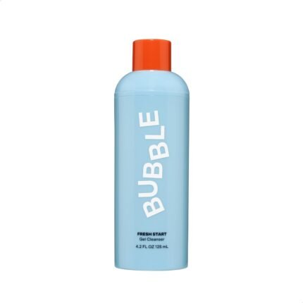 Bubble Skincare Fresh Start Gel Cleanser - Gentle Exfoliating Face Wash for Oily Skin - Formulated with Aloe Vera Juice + Caffeine to Protect and Soothe Complexion (125ml)