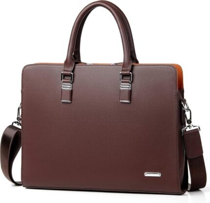 FSD.WG]Business Bag Leather Briefcase Shoulder Laptop Business Bag for Men