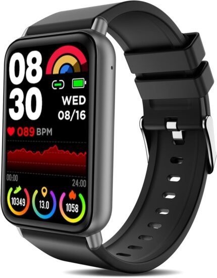 Fitness Tracker for Men Women(Answer/Make Calls), 1.57″ Smart Watch with Heart Rate Blood Pressure Monitor, Sleep Tracker, Pedometer, IP68 Waterproof Activity Trackers for Android & iOS Phones