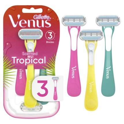 Gillette Venus Tropical Women's Disposable Razor, 3 Count