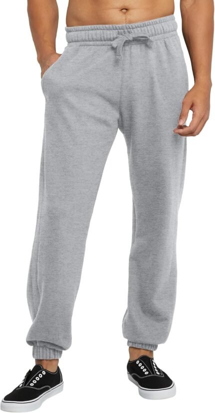 Hanes Mens Originals Midweight Fleece Joggers With Pockets, Fleece Sweatpants, 30 Inseam