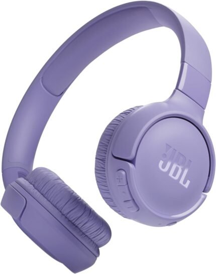 JBL Tune 520BT - Wireless On-Ear Headphones, Up to 57H battery life and speed charge, Lightweight, comfortable and foldable design, Hands-free calls with Voice Aware (Purple)