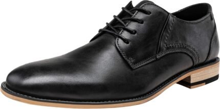 Jousen Men's Dress Shoes Leather Classic Formal Mens Oxfords Retro Derby Oxford