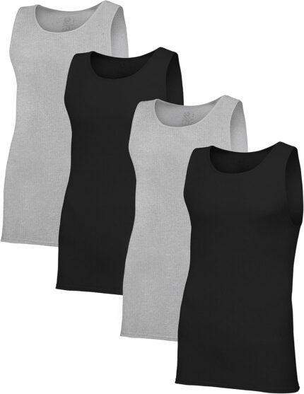 Men's Tag-Free Cotton Undershirts