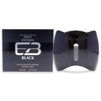 New Brand Perfumes New Brand Extasia Black EDT Spray Men 3.4 oz