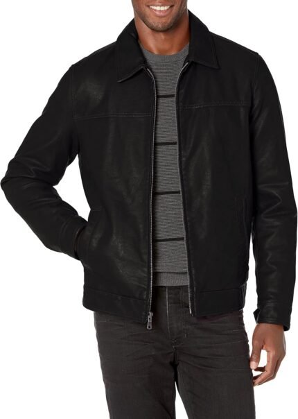 Tommy Hilfiger Men's Classic Faux Leather Jacket